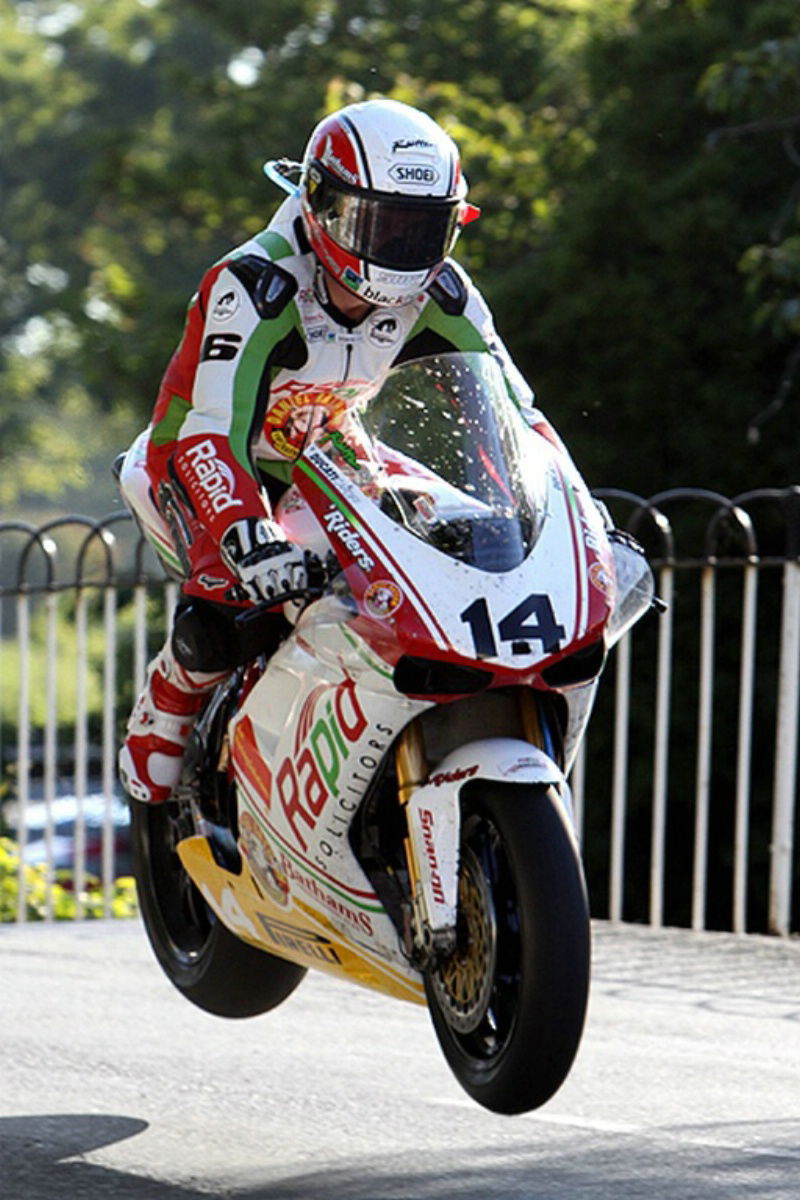Maria Costello on Pr1mo Kawasaki at TT
