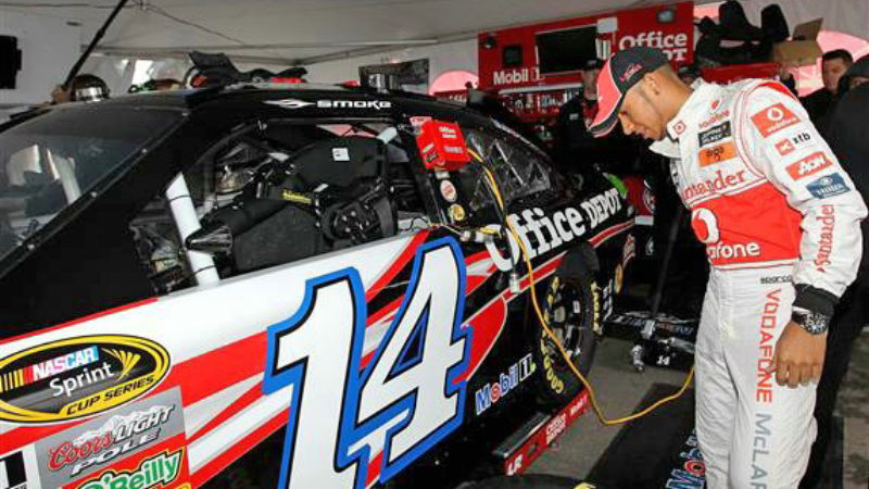 Lewis Hamilton in NASCAR! Well, for a day