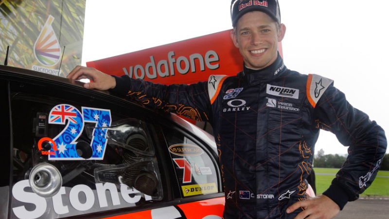Casey Stoner drives V8 Supercar