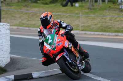 Wayne Kirwan celebrates maiden Manx victory