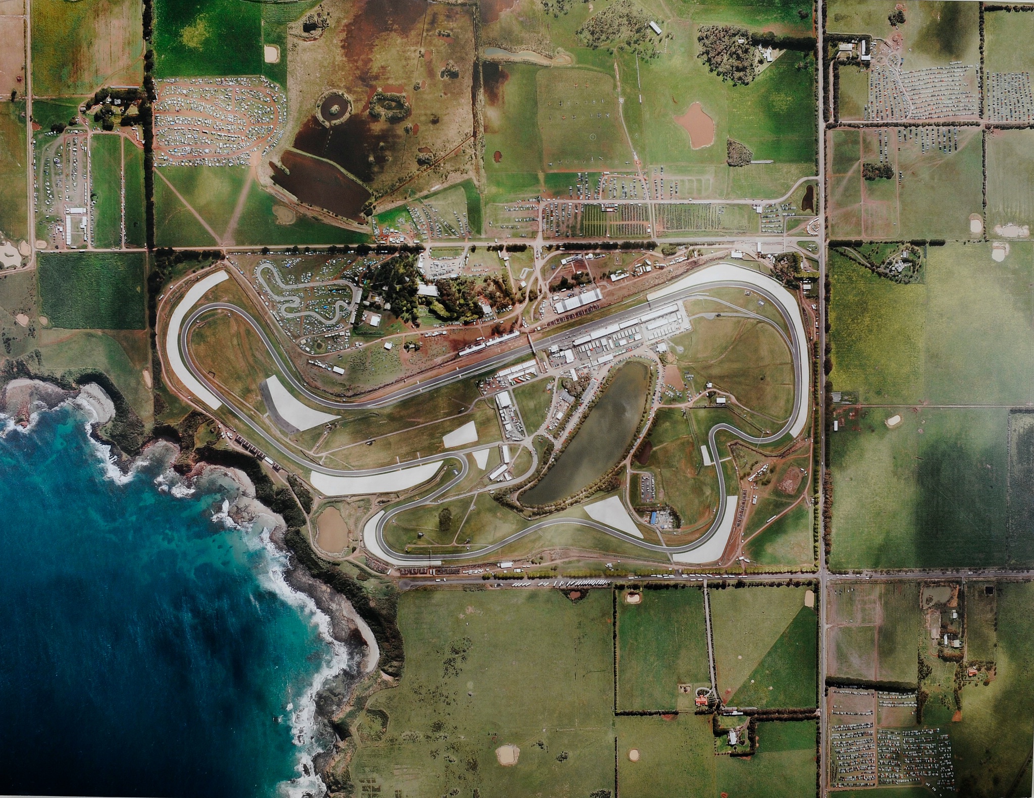 Phillip Island aerial view, Australian MotoGP