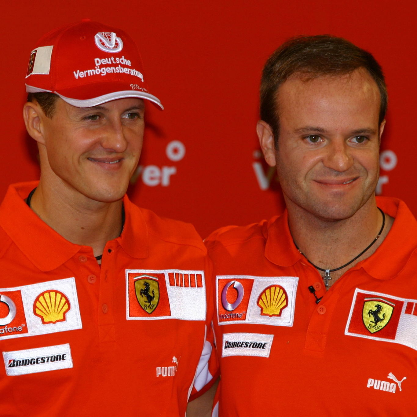  Sao Paulo, Brazil,Michael Schumacher, GER, Ferrari and Rubens Barrichello, BRA, Ferrari - September, Formula 1 World