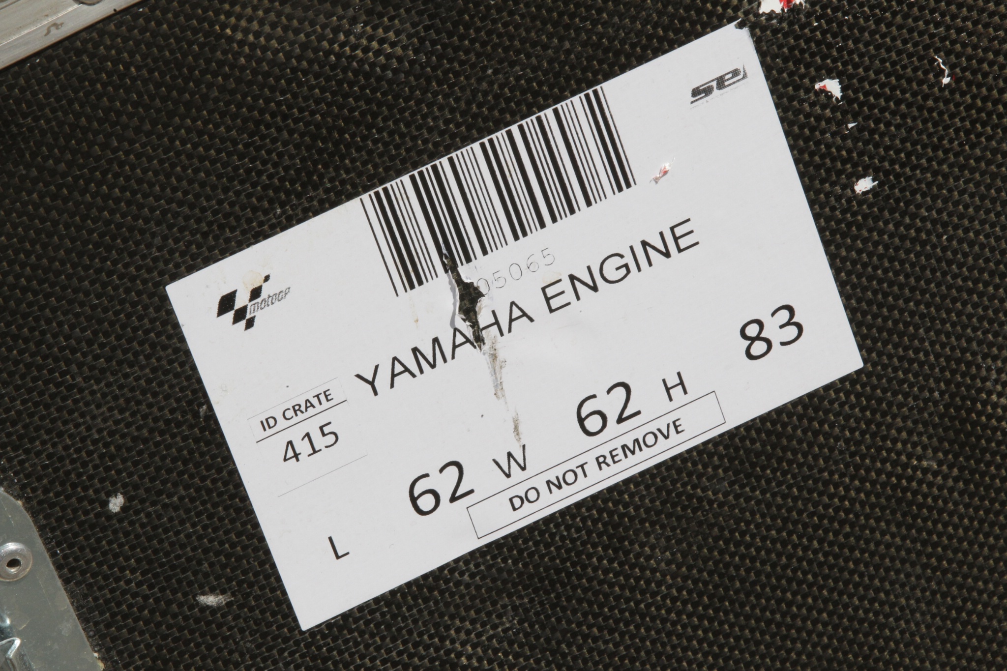 Yamaha engine flight case, Italian MotoGP