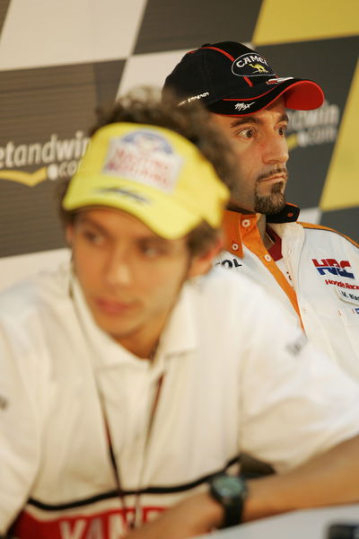 Rossi, Biaggi, Valencia MotoGP,