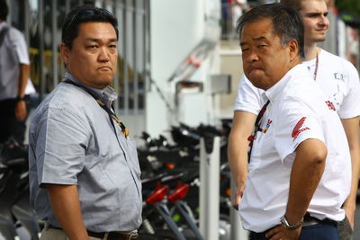 Suzuki`s Ken Kawauchi and HRCs Nakamoto Czech MotoGP