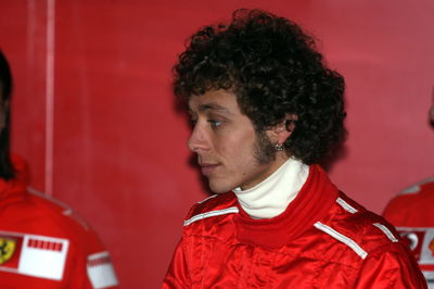  Valencia, Spain,
because of the rain Valentino Rossi (ITA, Moto GP Champion, " The doctor "), Test Driver, Ferrari, in the