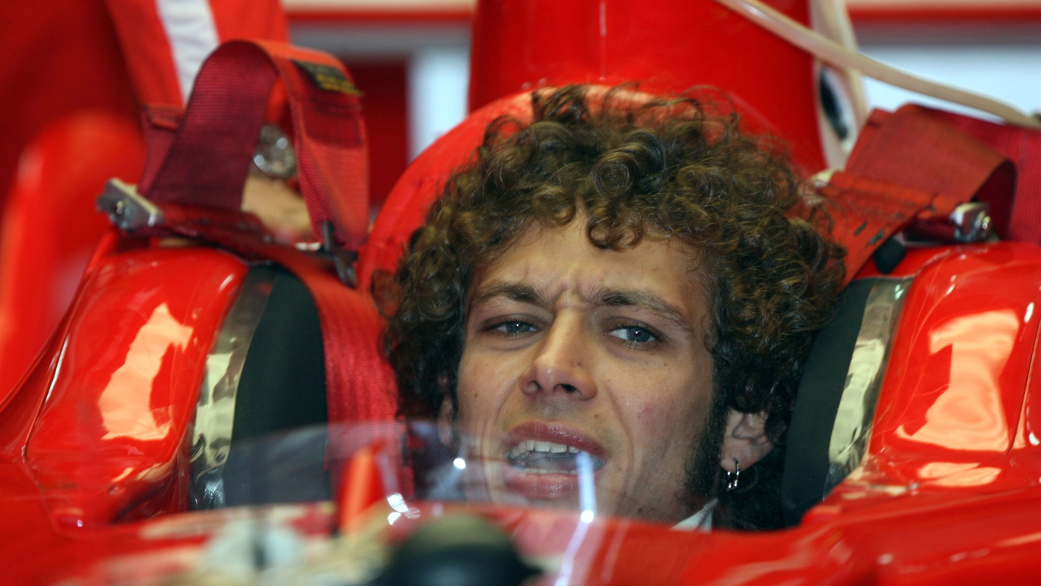  Valencia, Spain,
because of the rain Valentino Rossi (ITA, Moto GP Champion, " The doctor "), Test Driver, Ferrari, in the