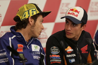 Rossi and Marquez, Valencia MotoGP