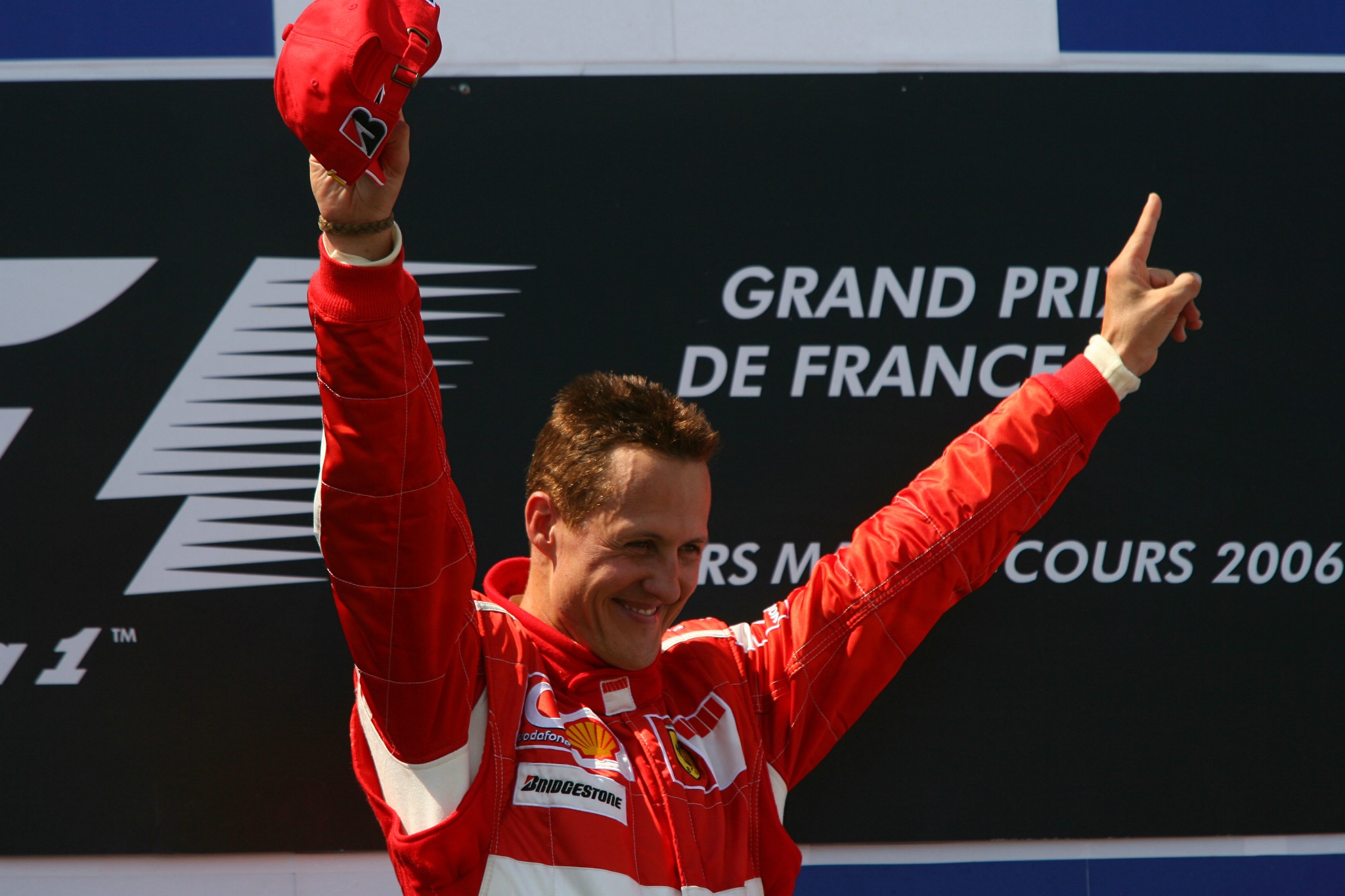  Magny Cours, France, 1st place, Michael Schumacher (GER), Scuderia Ferrari - Formula 1 World Championship, Rd 11, French