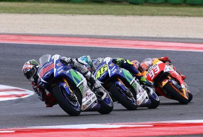 Lorenzo. Rossi, Marquez, San Marino MotoGP