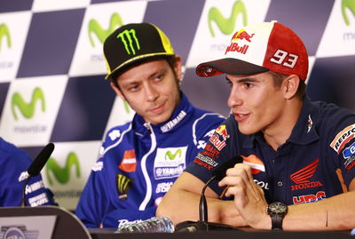 Rossi and Marquez, Aragon MotoGP