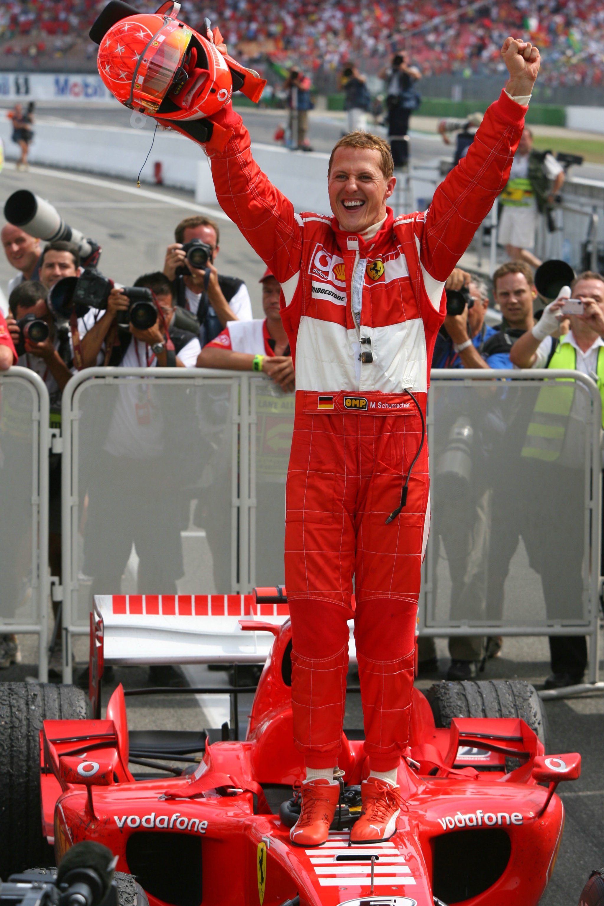  Hockenheim, Germany, Michael Schumacher (GER), Scuderia Ferrari 1st place - Formula 1 World Championship, Rd 12, German