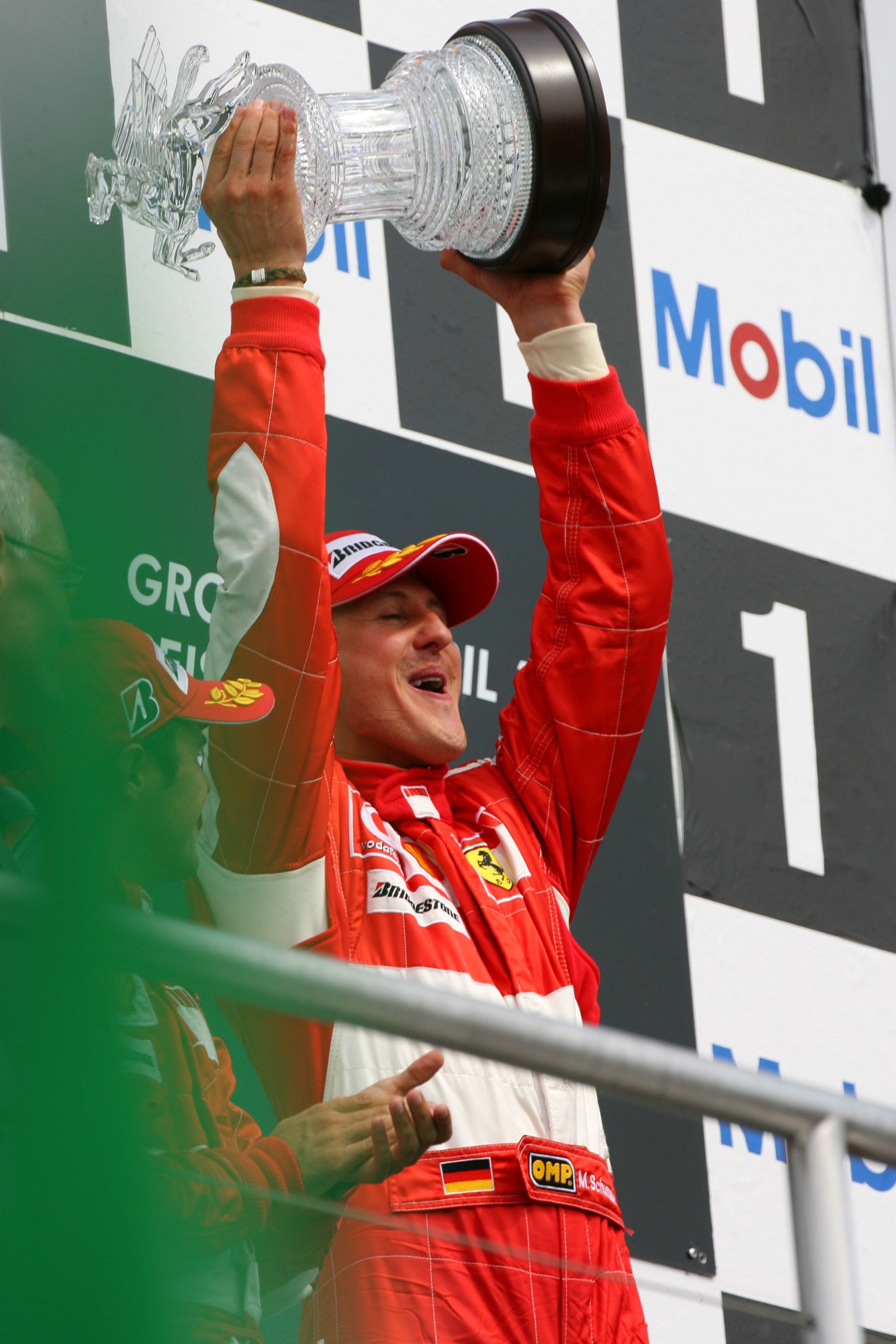  Hockenheim, Jerman, Michael Schumacher (GER), Juara Pertama Scuderia Ferrari - Kejuaraan Dunia Formula 1, Rd 12, Jerman