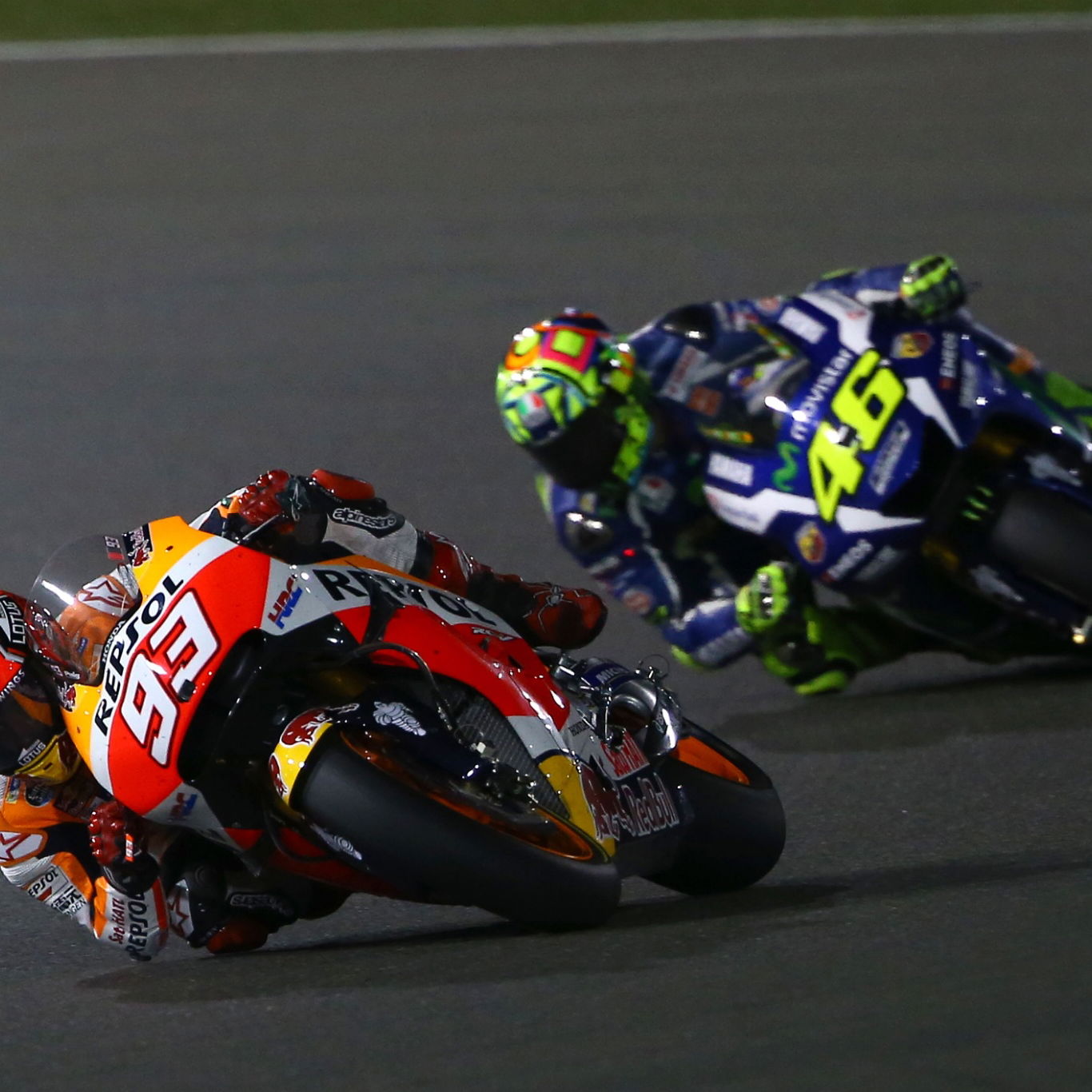Marc Marquez, Valentino Rossi, MotoGP Qatar 2016