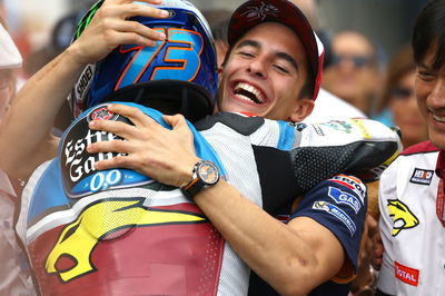 Alex and Marc Marquez, Moto2 race, Aragon MotoGP