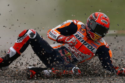 Marquez crash, Argentine MotoGP, 9th April