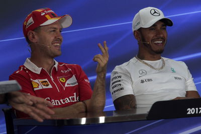  - Press conference, Sebastian Vettel (GER) Scuderia Ferrari SF70H and Lewis Hamilton (GBR) Mercedes AMG F1