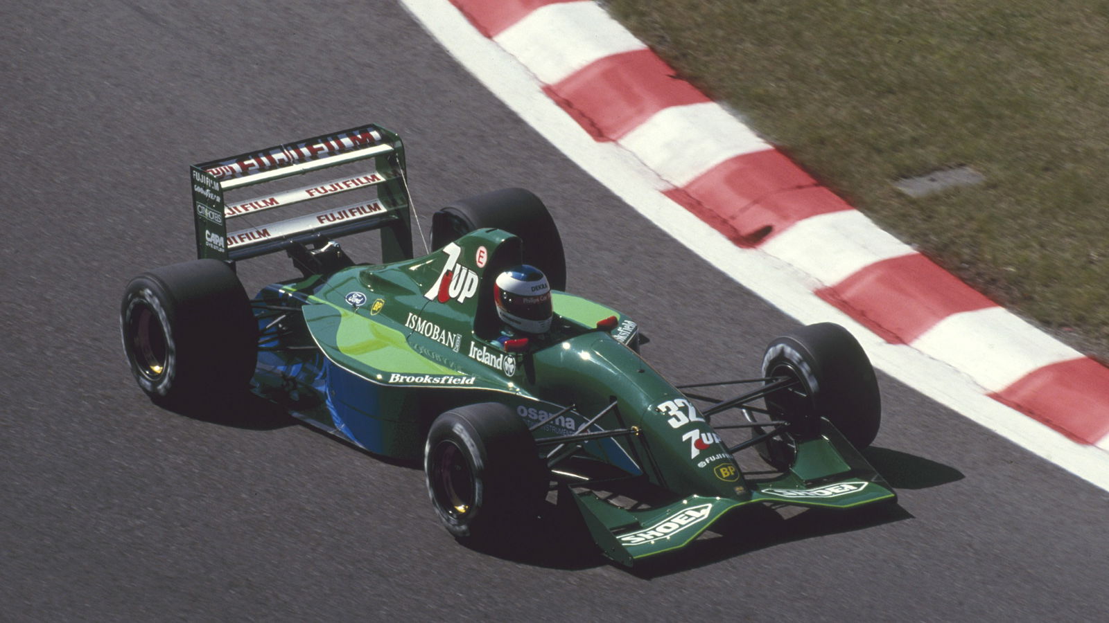 1991 Formula One World Championship, Belgian Grand Prix, Spa Francorchamps, 25th August 1991.
Michael Schumacher enters