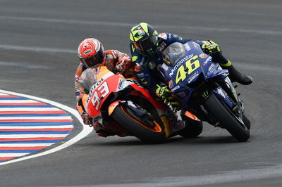 Marquez, Rossi crash, Argentinian MotoGP race