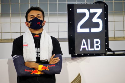 Alexander Albon (THA) Red Bull Racing on the