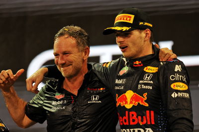 Christian Horner and Max Verstappen