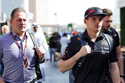 Max Verstappen (NLD) Red Bull Racing with his father Jos Verstappen