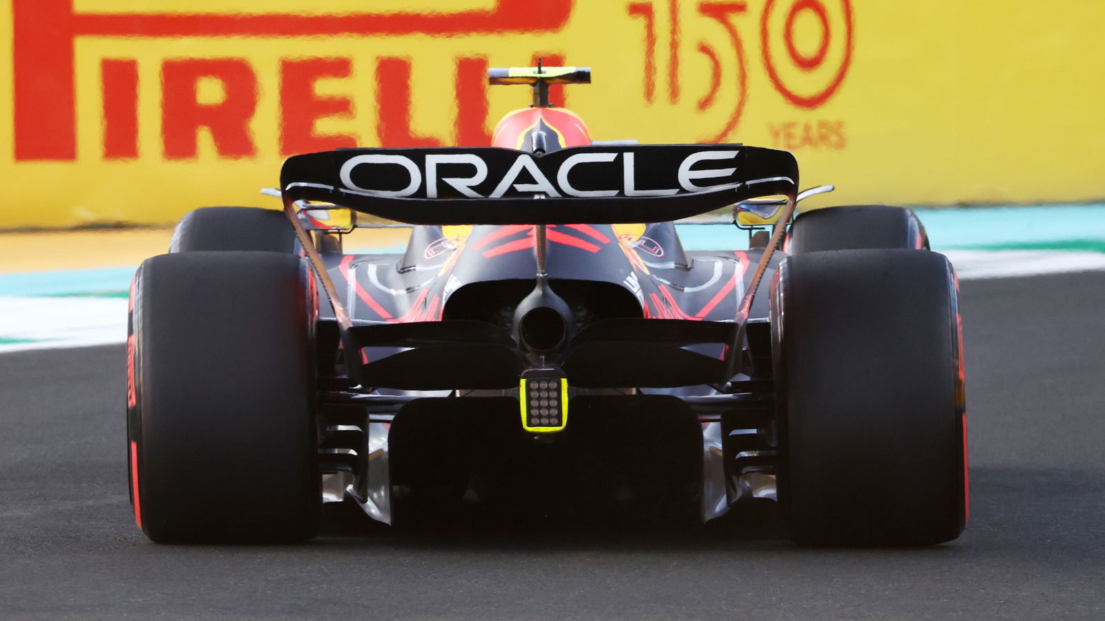 Sergio Perez (MEX) Red Bull Racing RB18 rear