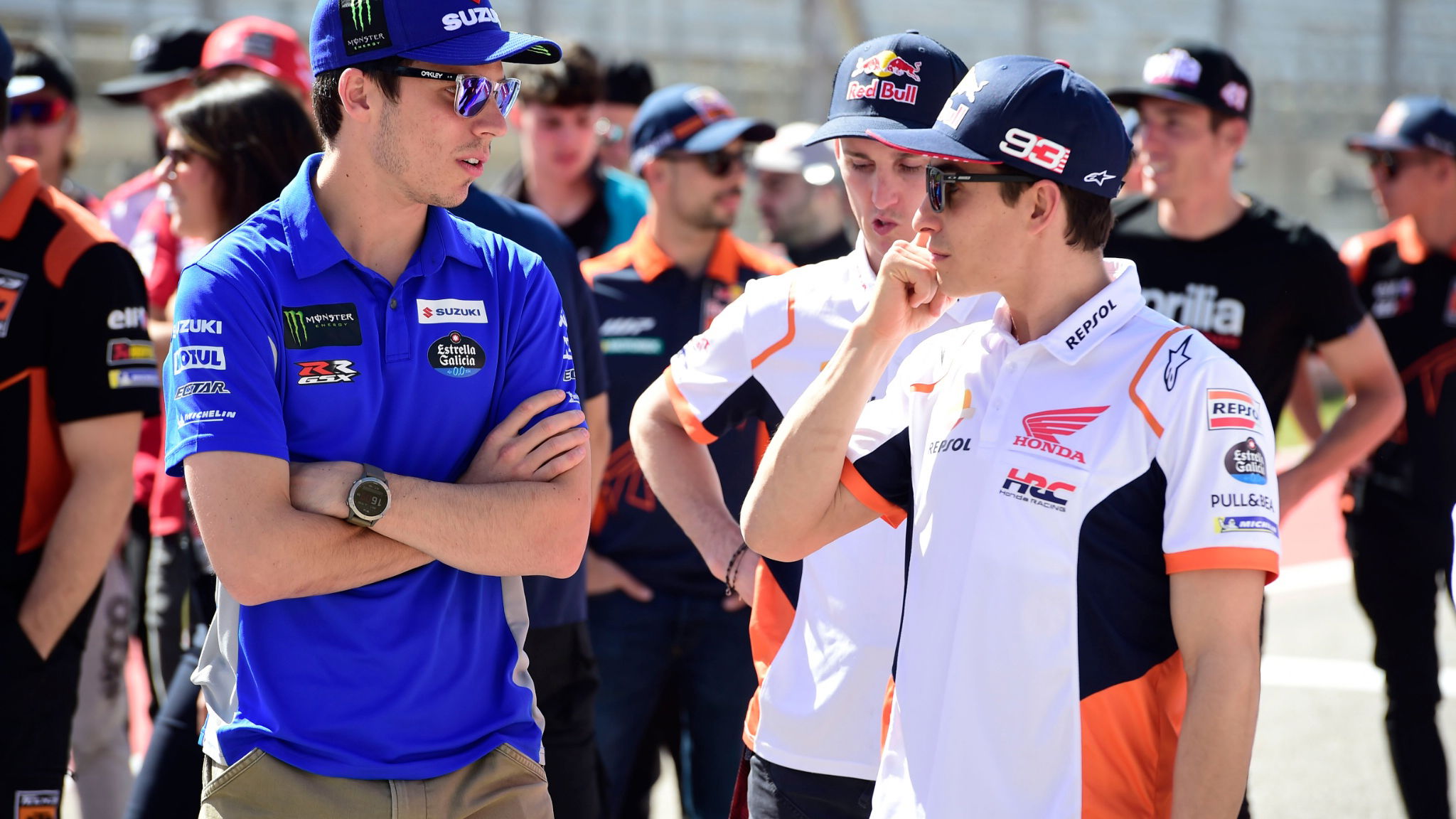 Joan Mir Suzuki, Marc Marquez Honda MotoGP Qatar 2022