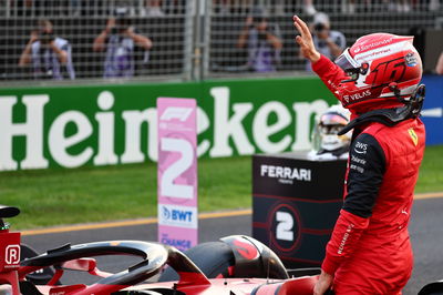 Pole for Charles Leclerc (MON) Ferrari.