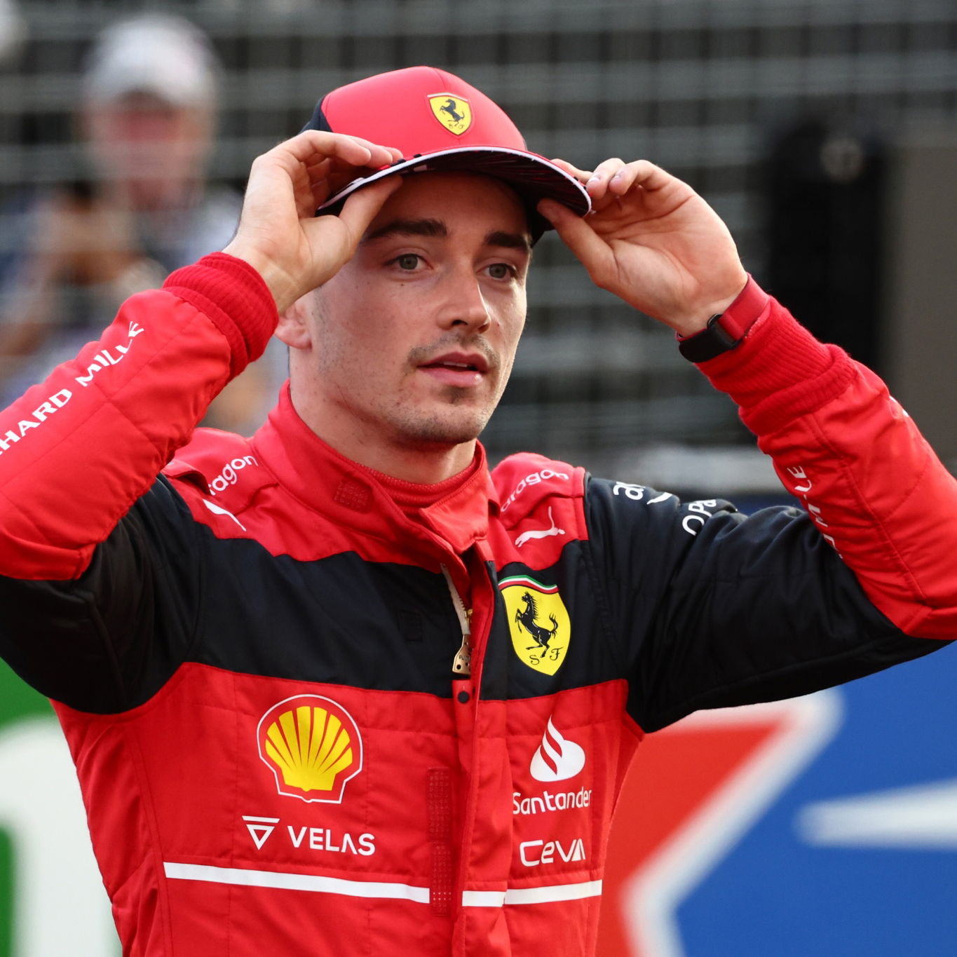 Pole for Charles Leclerc (MON) Ferrari