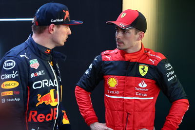 Max Verstappen and Charles Leclerc