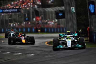 Lewis Hamilton (GBR) ) Mercedes AMG F1 W13. Kejuaraan Dunia Formula 1, Rd 3, Grand Prix Australia, Albert Park,