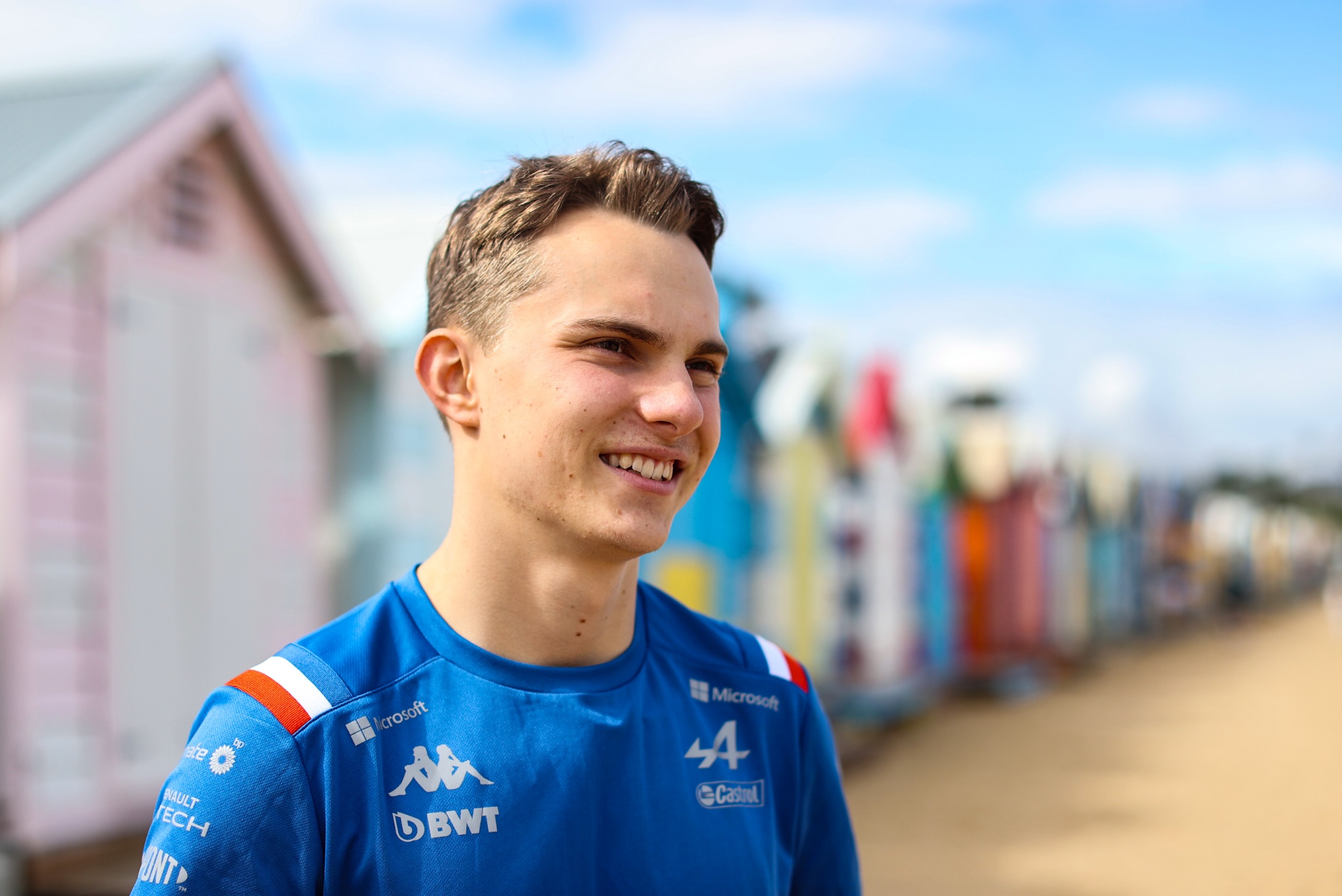 Oscar Piastri (AUS) Alpine F1 Team Reserve Driver - beach atmosphere. Formula 1 World Championship, Rd 3, Australian Grand