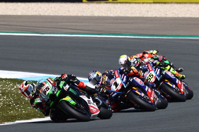 Jonathan Rea, Toprak Razgatlioglu, Andrea Locatelli, Alvaro Bautista and Alex Lowes, Assen WorldSBK race1, 23 April