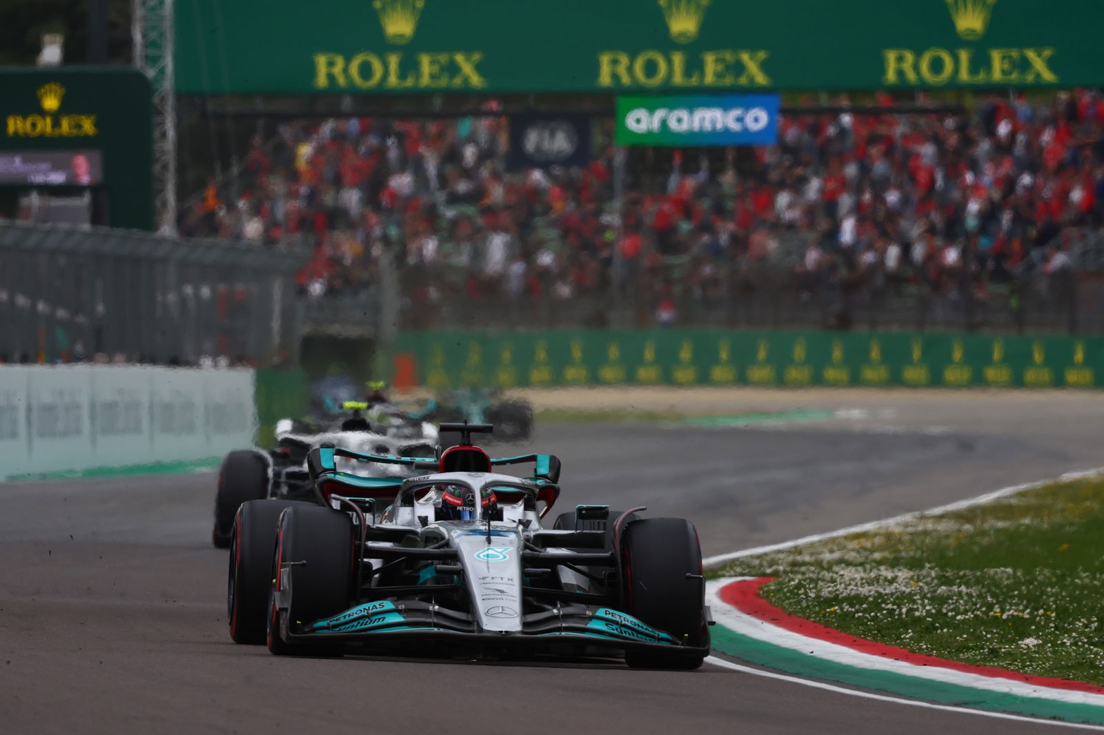 George Russell (GBR) Mercedes AMG F1 W13. Formula 1 World Championship, Rd 4, Emilia Romagna Grand Prix, Imola, Italy,