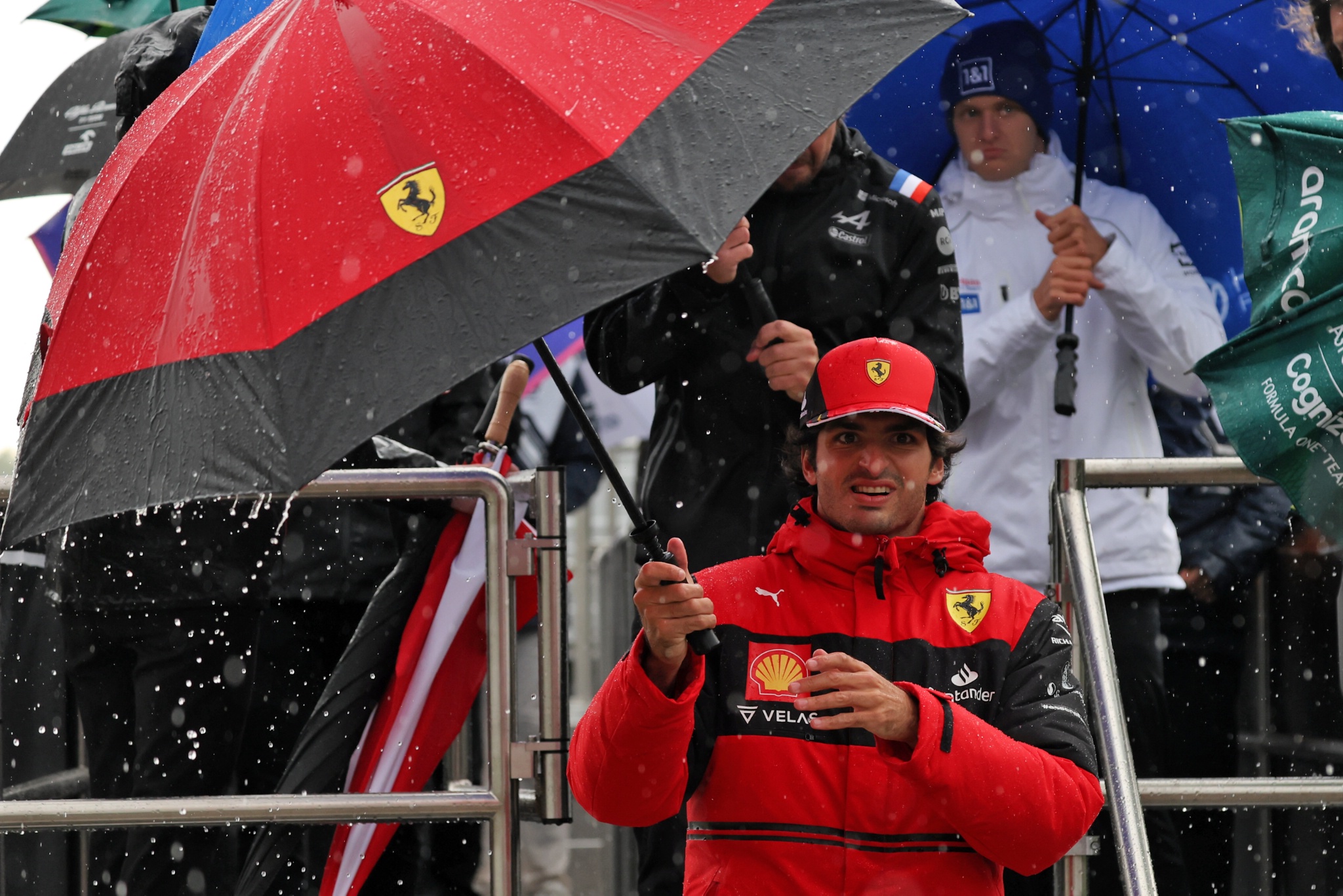 Carlos Sainz Jr (ESP) Ferrari on the drivers parade. Formula 1 World Championship, Rd 4, Emilia Romagna Grand Prix, Imola,