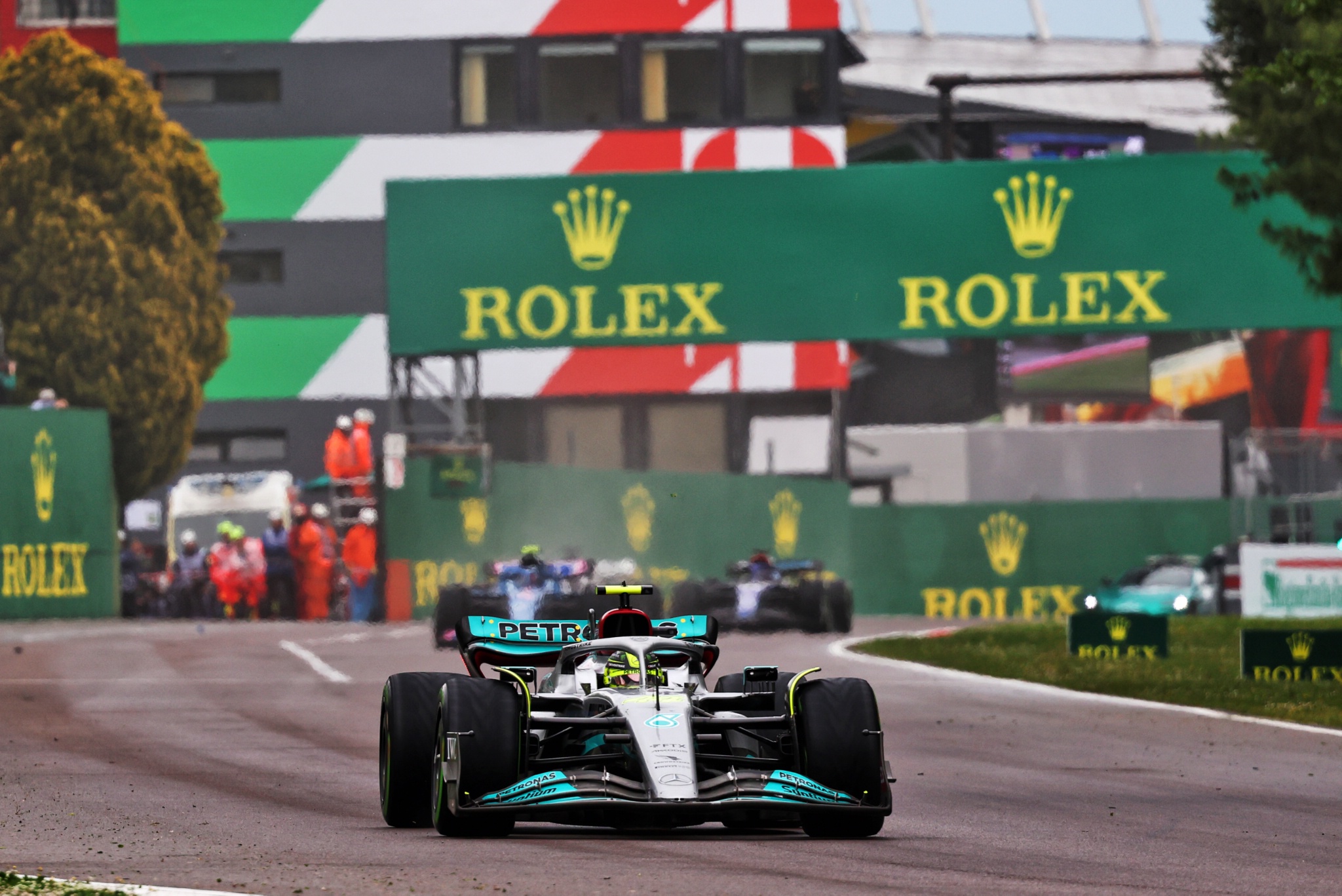 Lewis Hamilton (GBR) Mercedes AMG F1 W13. Formula 1 World Championship, Rd 4, Emilia Romagna Grand Prix, Imola, Italy,