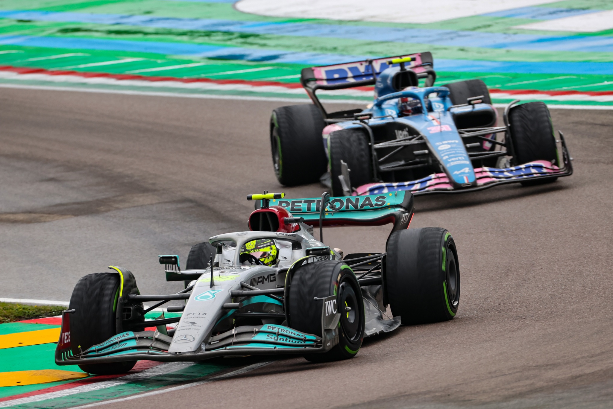 Lewis Hamilton (GBR) ), Kejuaraan Dunia Formula 1 Mercedes AMG F1, Rd 4, Emilia Romagna Grand Prix, Imola, Italy, Race