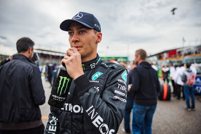 George Russell (GBR) Mercedes AMG F1 on the grid. Formula 1 World Championship, Rd 4, Emilia Romagna Grand Prix, Imola,