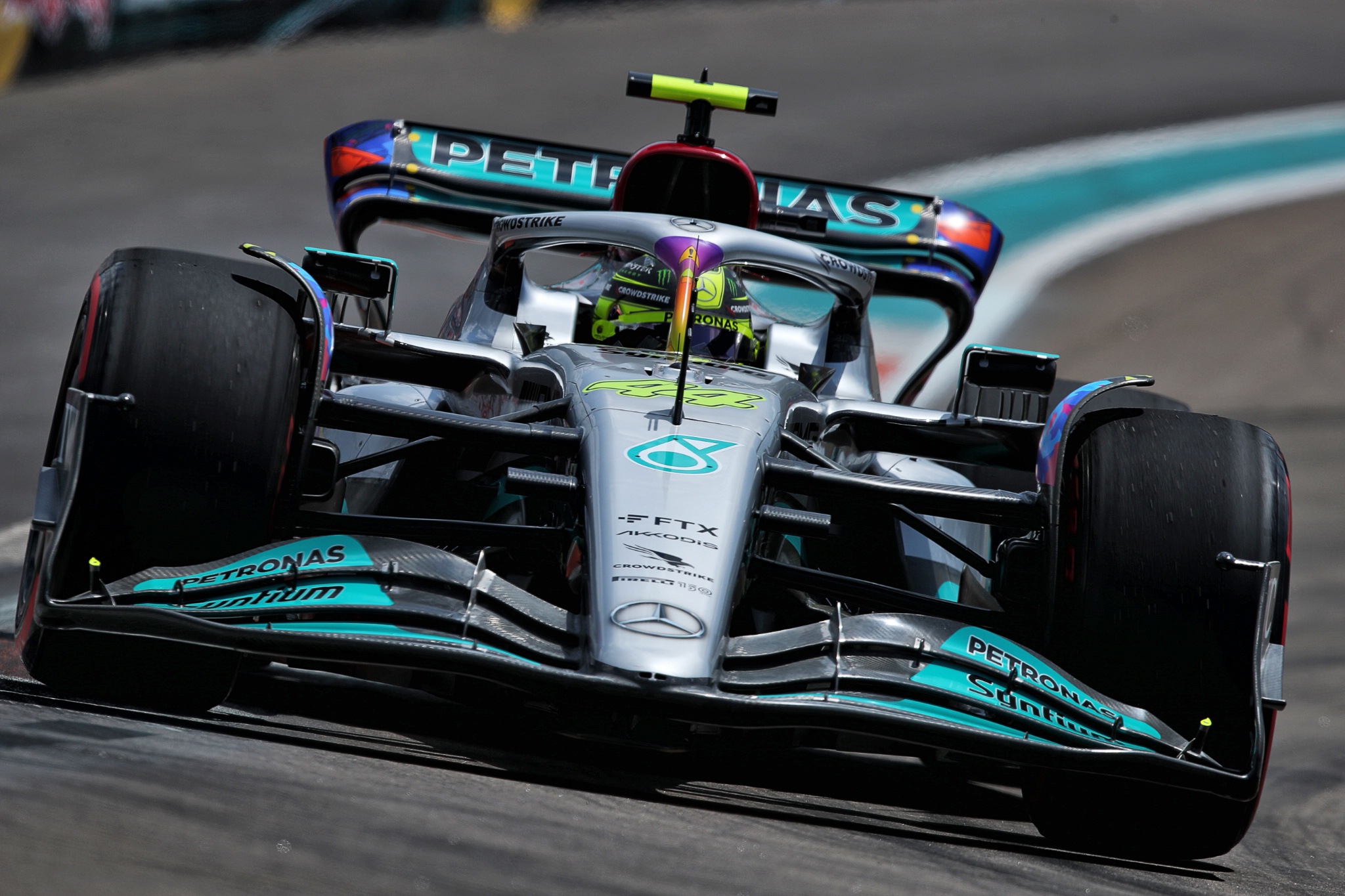 Lewis Hamilton (GBR) ) Mercedes AMG F1 W13. Kejuaraan Dunia Formula 1, Rd 5, Miami Grand Prix, Miami, Florida, USA,