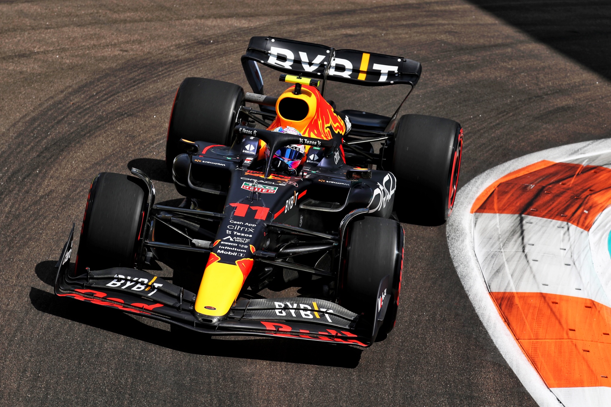Sergio Perez (MEX) Red Bull Racing RB18. Formula 1 World Championship, Rd 5, Miami Grand Prix, Miami, Florida, USA,