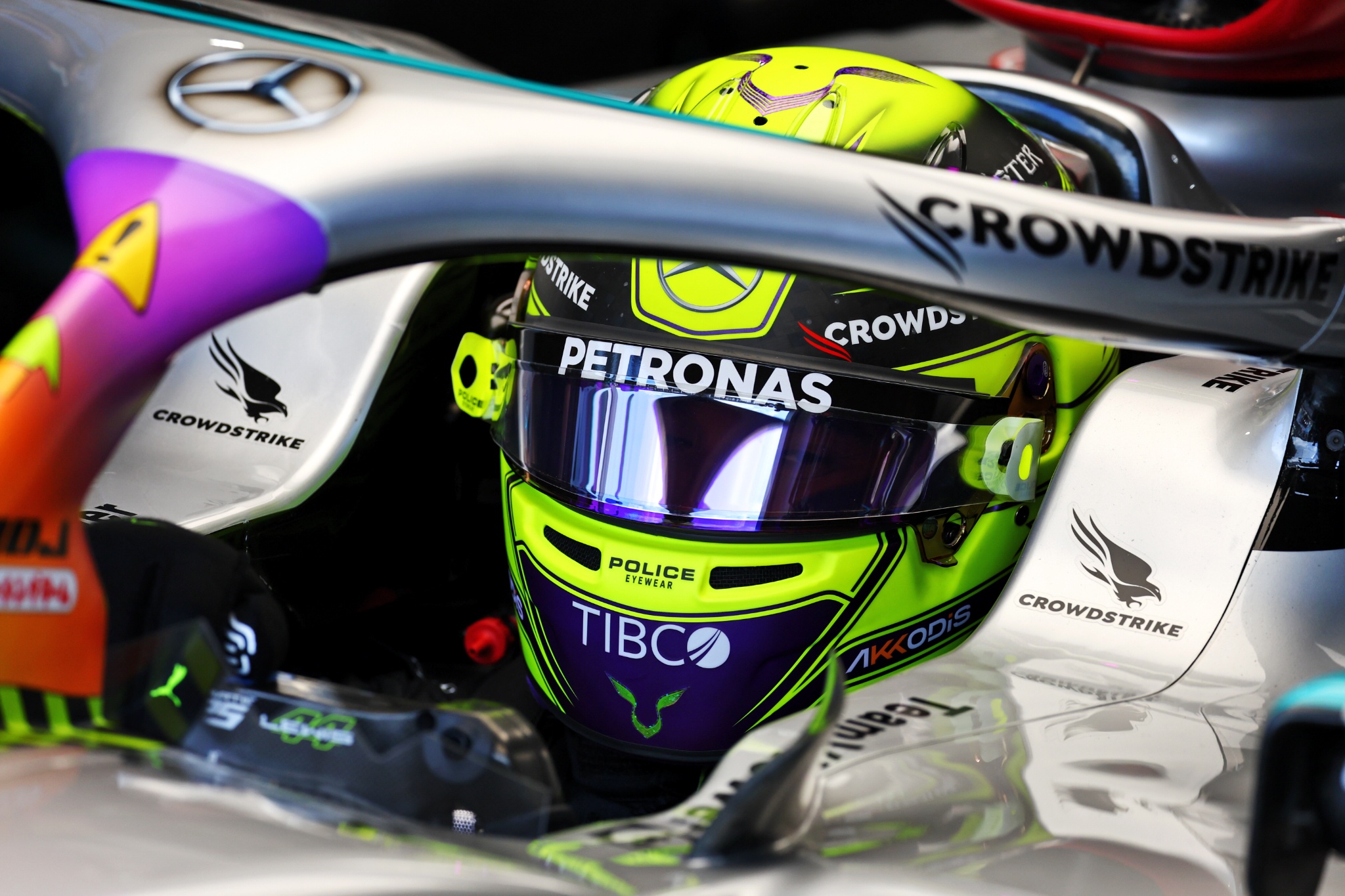 Lewis Hamilton (GBR) Mercedes AMG F1 W13. Kejuaraan Dunia Formula 1, Rd 5, Miami Grand Prix, Miami , Florida, AS,