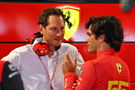 (L to R): John Elkann (ITA) FIAT Chrysler Automobiles Chairman with Carlos Sainz Jr (ESP) Ferrari. Formula 1 World