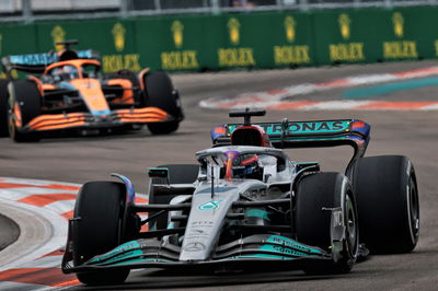 George Russell (GBR) ) Mercedes AMG F1 W13. Kejuaraan Dunia Formula 1, Rd 5, Miami Grand Prix, Miami, Florida, USA, Race