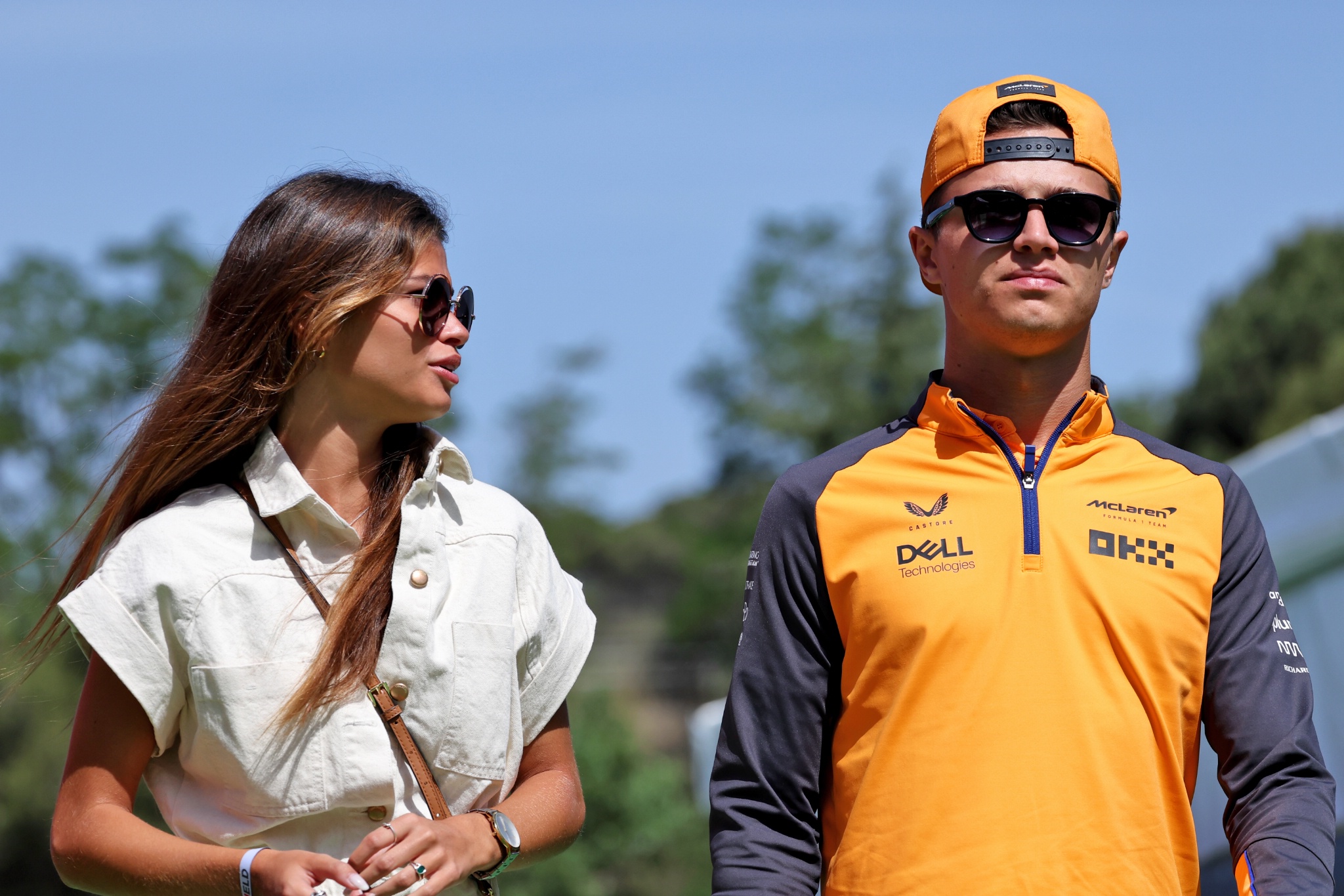 (L to R): Luisinha Oliveira (POR) with her boyfriend Lando Norris (GBR) McLaren. Formula 1 World Championship, Rd 6,