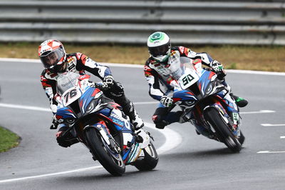 Loris Baz and Eugene Laverty, Estoril WorldSBK, 22 May