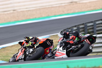 Alvaro Bautista and Jonathan Rea, Estoril WorldSBK race2, 21 May