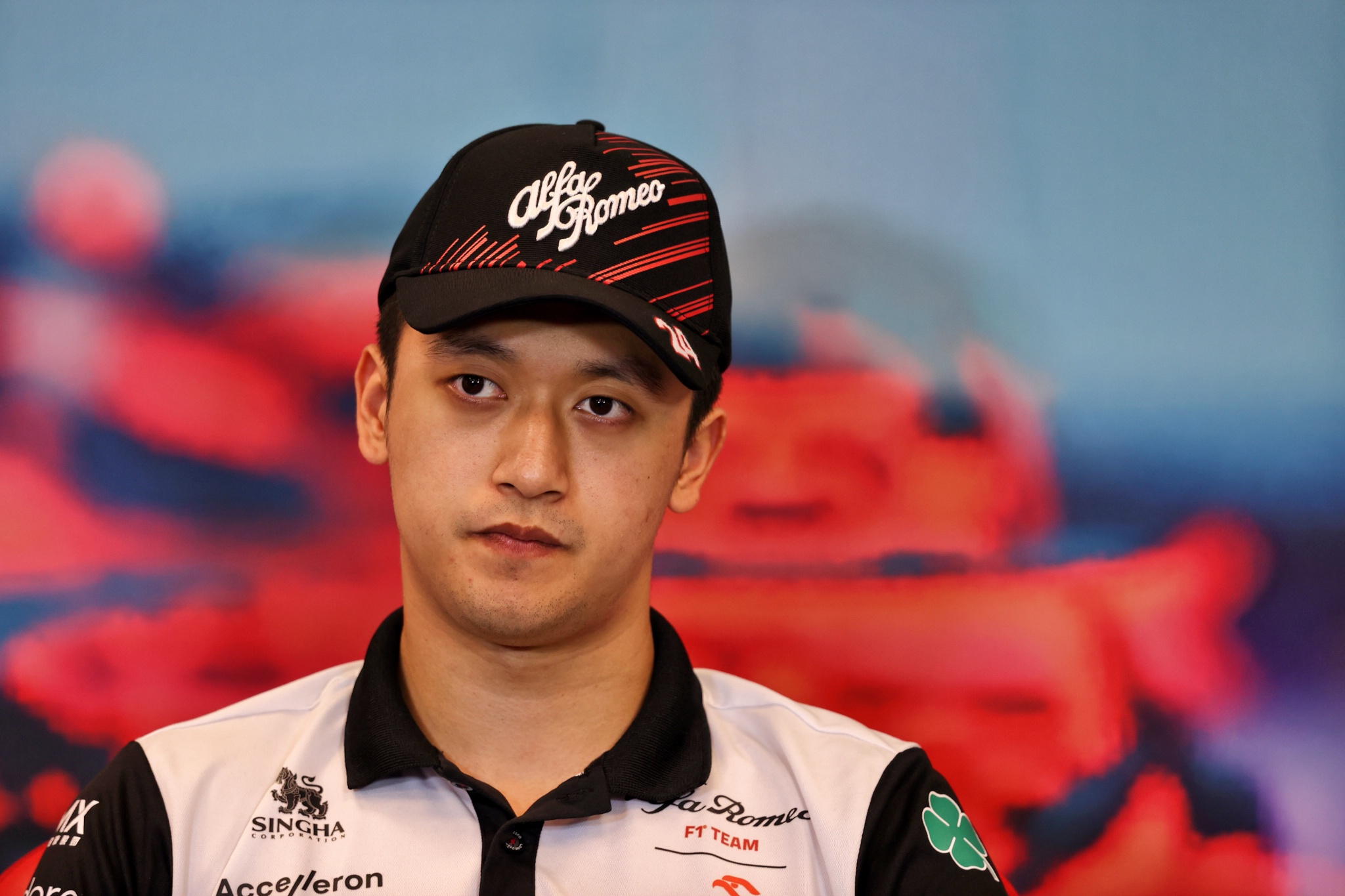 Guanyu Zhou (CHN) ) Tim F1 Alfa Romeo dalam Konferensi Pers FIA. Kejuaraan Dunia Formula 1, Rd 7, Grand Prix Monaco,
