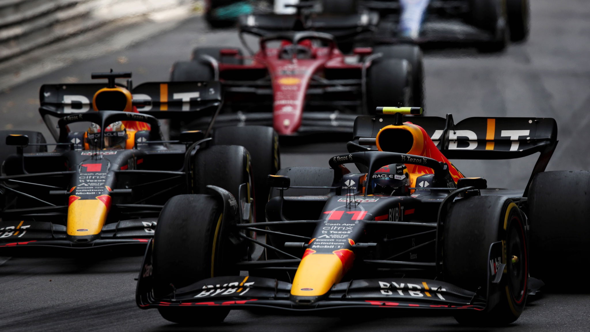 Race winner Sergio Perez (MEX) Red Bull Racing