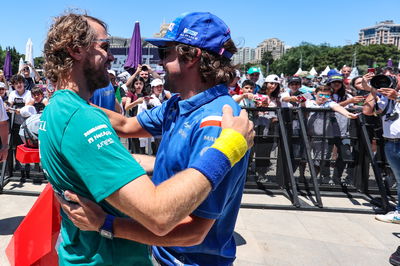 Sebastian Vettel (GER), Aston Martin F1 Team and Fernando Alonso (ESP), Alpine F1 Team Formula 1 World Championship, Rd 8,